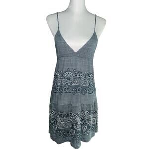 Lux Green and White Dress Size Medium